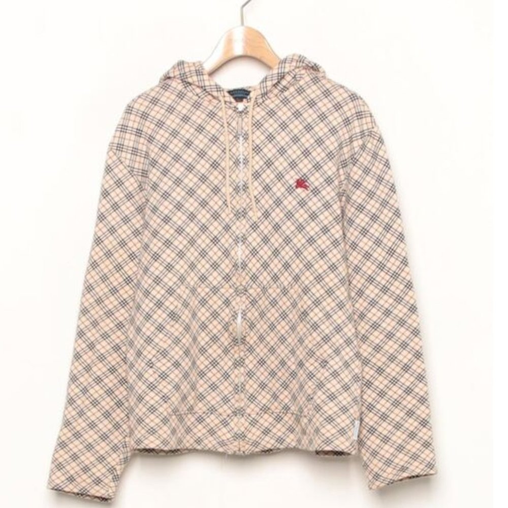Burberry Blue Label  Nova Check Zip Up zip up hoodie Size L